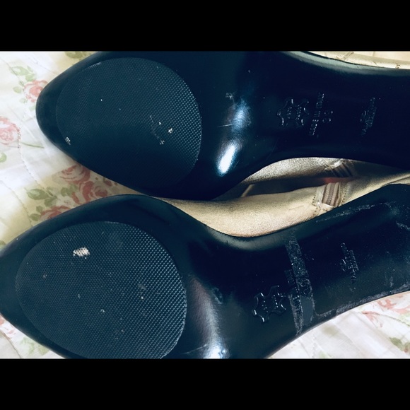 VALENTINO 100% Authentic gold leather heel boots - Picture 4 of 7